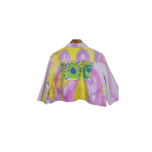 Blissful Cotton hand pained and appliqued shirt